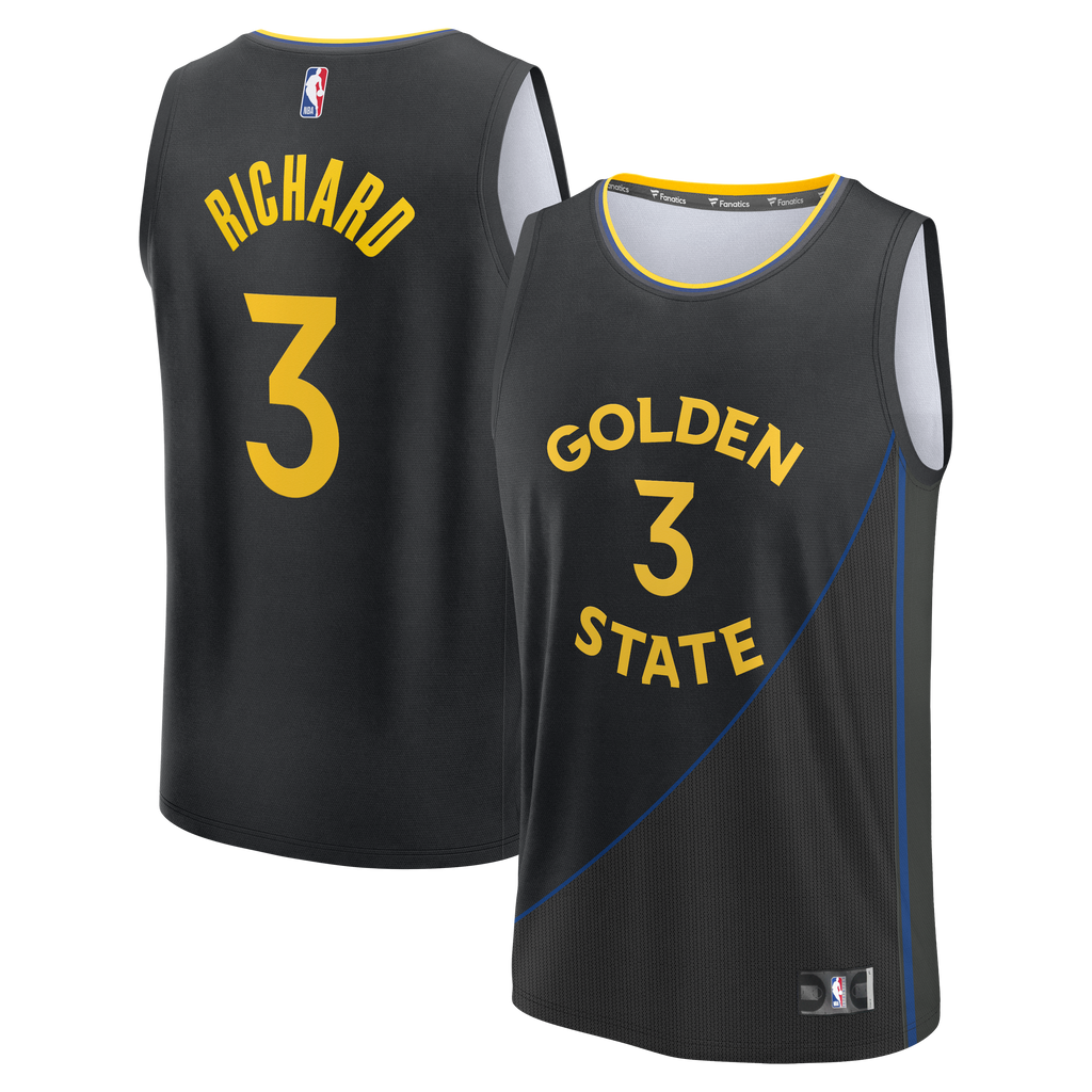 Golden State Warriors Will Richard Fanatics Black Fast Break Replica Player Jersey - Statement Edition for Men product image