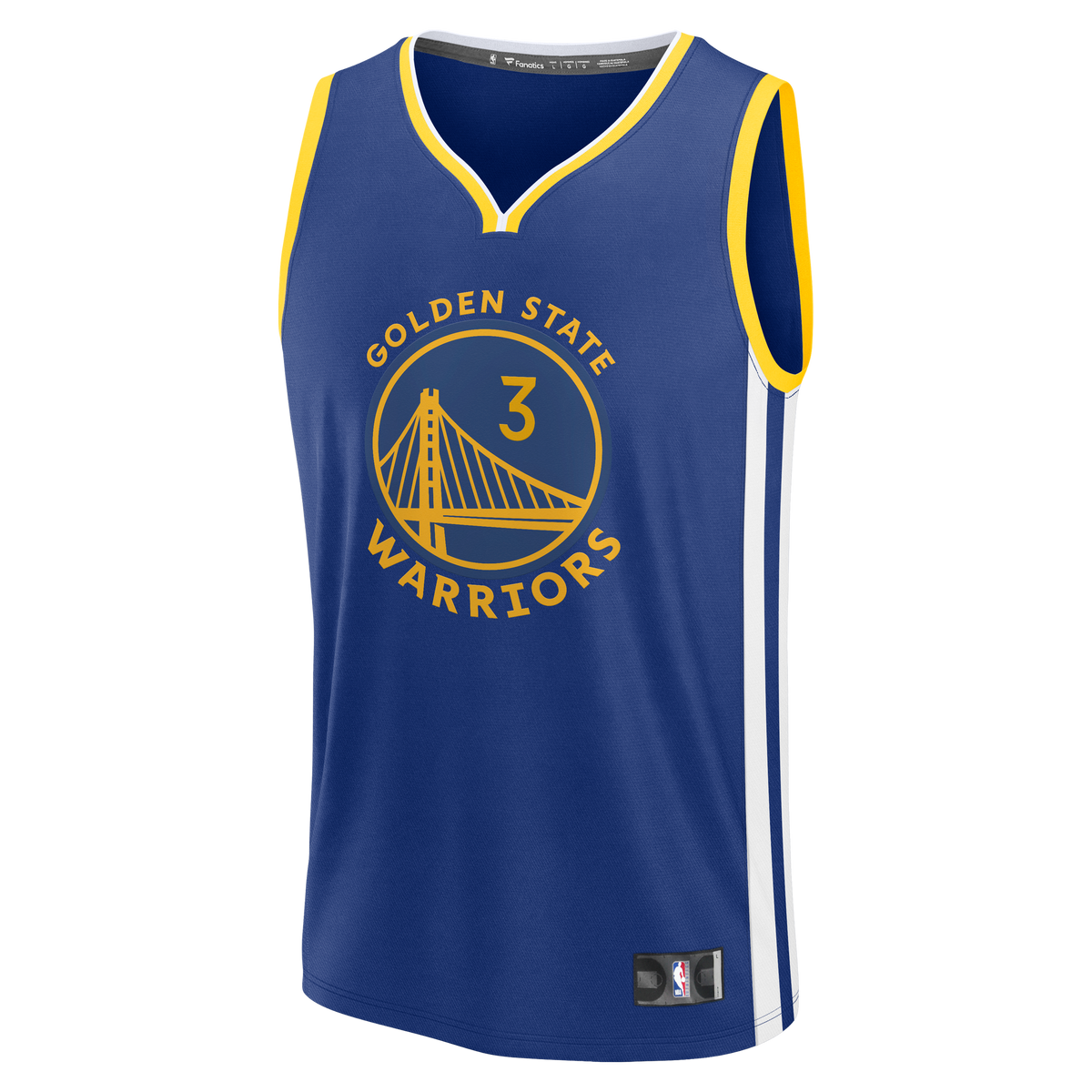 Golden State Warriors Will Richard Fanatics Blue Fast Break Replica Jersey - Icon Edition for Men product image 3, provided