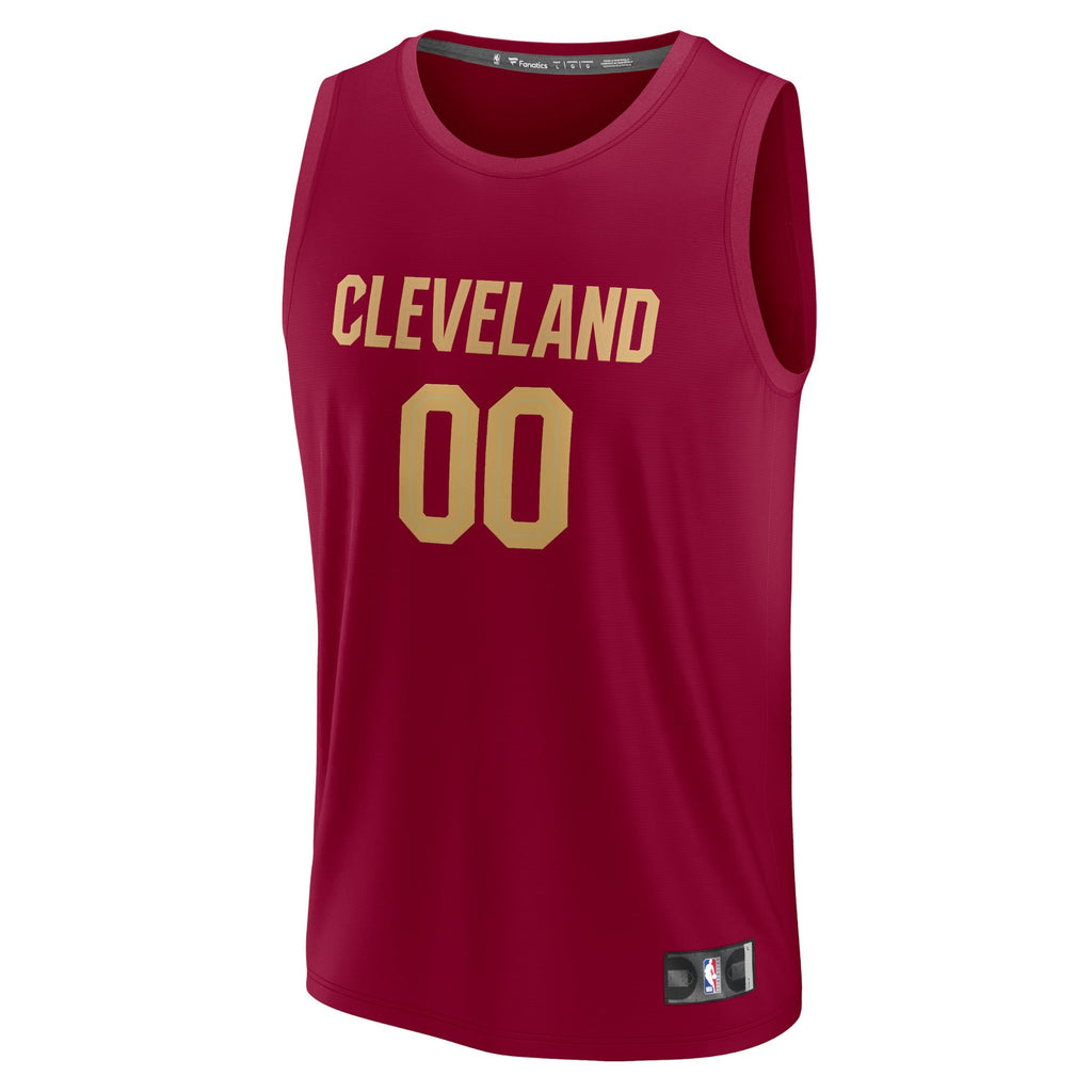Cleveland Cavaliers Fanatics Wine Fast Break Custom Jersey - Icon Edition for Men product image 3, provided for visual