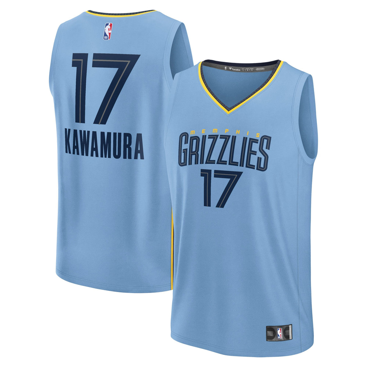 Memphis Grizzlies Yuki Kawamura Fanatics Light Blue Fast Break Replica Player Jersey - Statement Edition for Men product