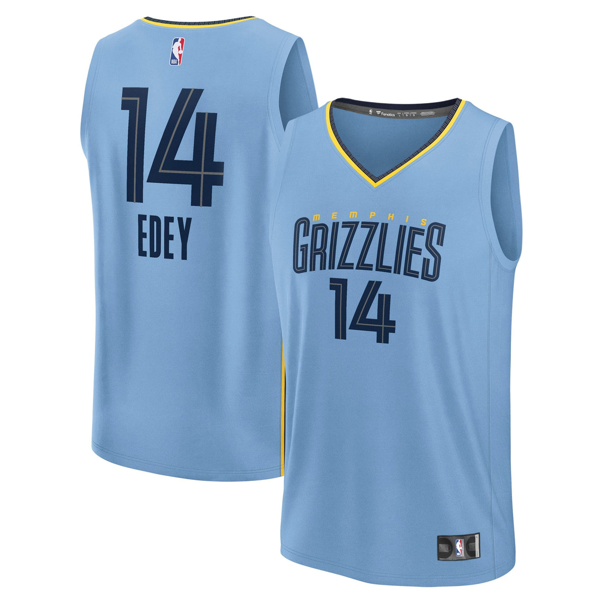 Memphis Grizzlies Zach Edey Fanatics Light Blue Fast Break Replica Player Jersey - Statement Edition for Men product image