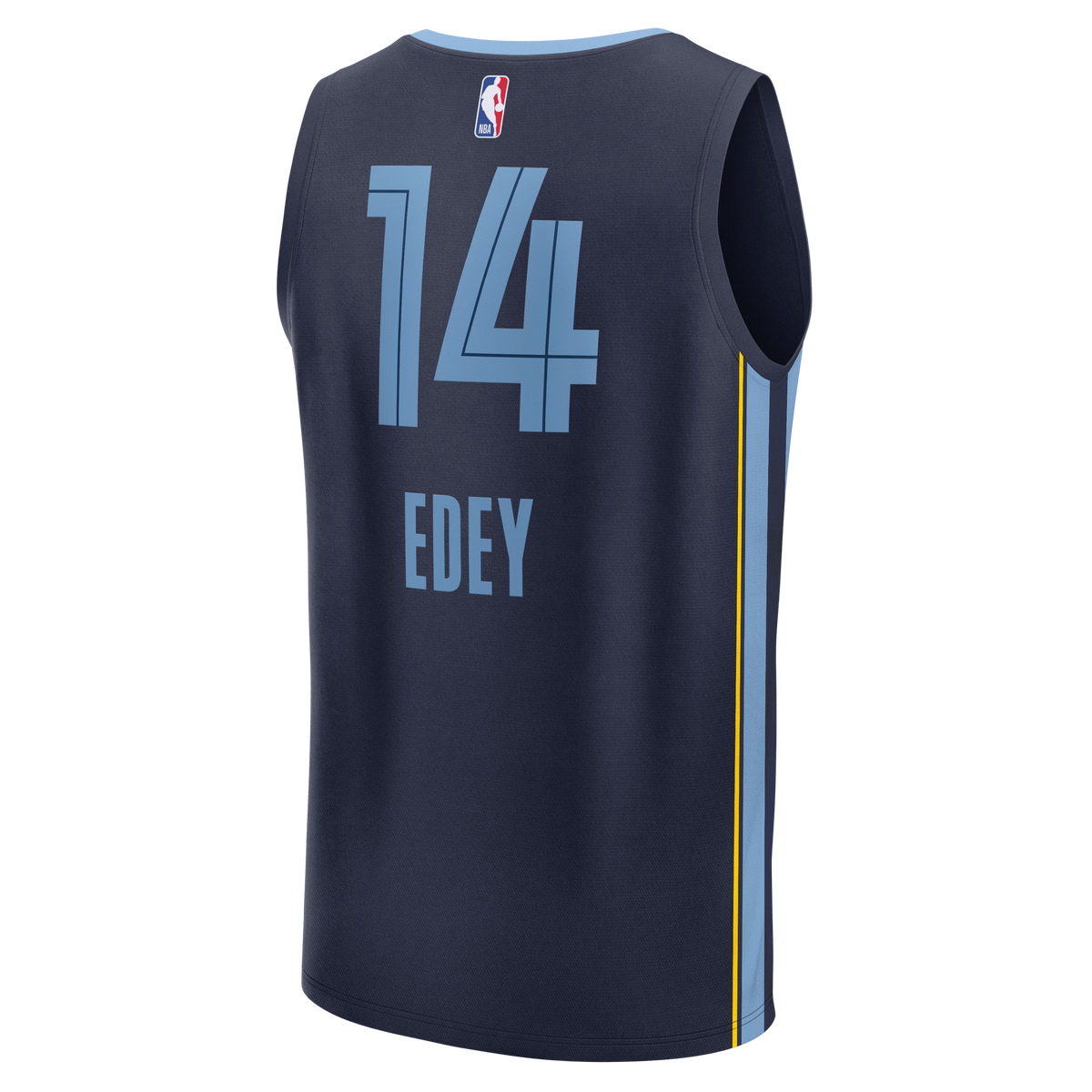 Memphis Grizzlies Zach Edey Fanatics Navy Fast Break Replica Jersey - Icon Edition for Men product image 4, provided for