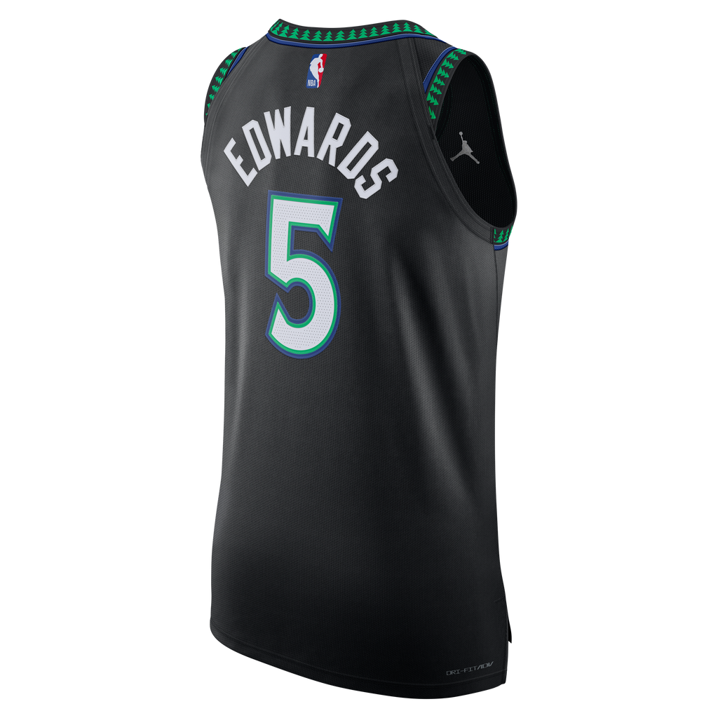 Minnesota Timberwolves Anthony Edwards Jordan Brand Black Authentic Jersey - Statement Edition for Men product image 4,