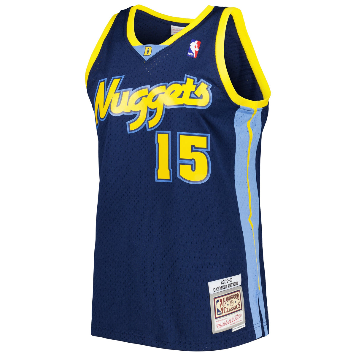 Denver Nuggets Carmelo Anthony Mitchell & Ness Navy Hardwood Classics Swingman Jersey for Men product image 3, provided for