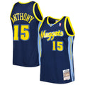 Denver Nuggets Carmelo Anthony Mitchell & Ness Navy Hardwood Classics Swingman Jersey for Men product image 1, provided for