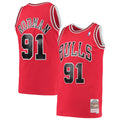 Chicago Bulls Dennis Rodman Mitchell & Ness Red Hardwood Classics Swingman Jersey for Men product image 1, provided for