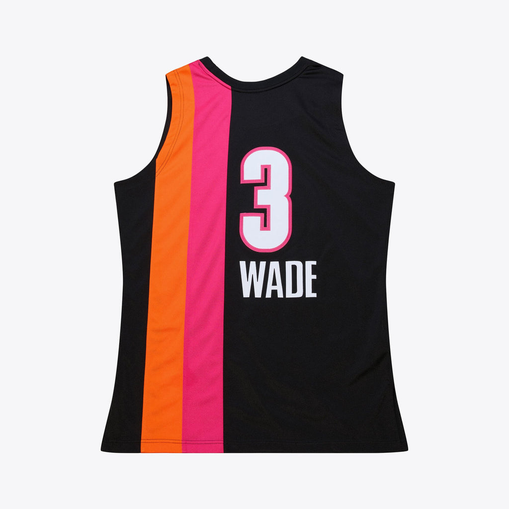 Miami Heat Dwyane Wade Mitchell & Ness Black 2005-06 Hardwood Classics Authentic Jersey for Men product image 3, provided