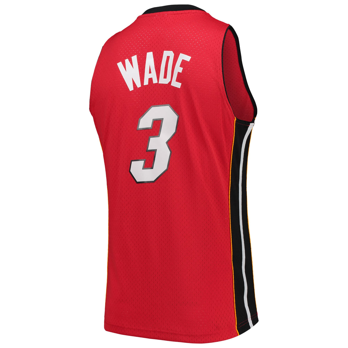 Miami Heat Dwyane Wade Mitchell & Ness Red Hardwood Classics Swingman Jersey for Men product image 4, provided for visual