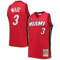 Miami Heat Dwyane Wade Mitchell & Ness Red Hardwood Classics Swingman Jersey for Men product image 1, provided for visual