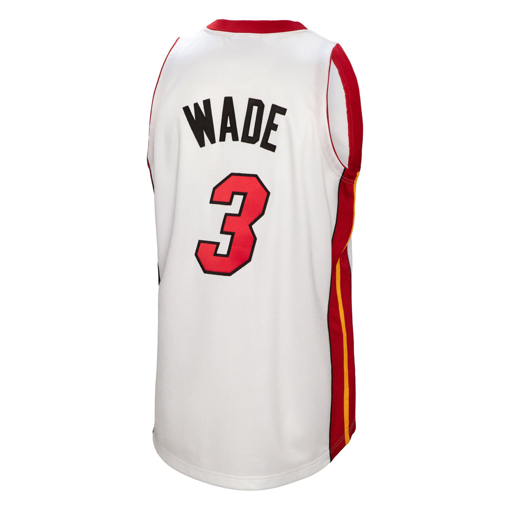 Miami Heat Dwyane Wade Mitchell & Ness White 2005-06 Authentic Player Jersey for Men product image 4, provided for visual
