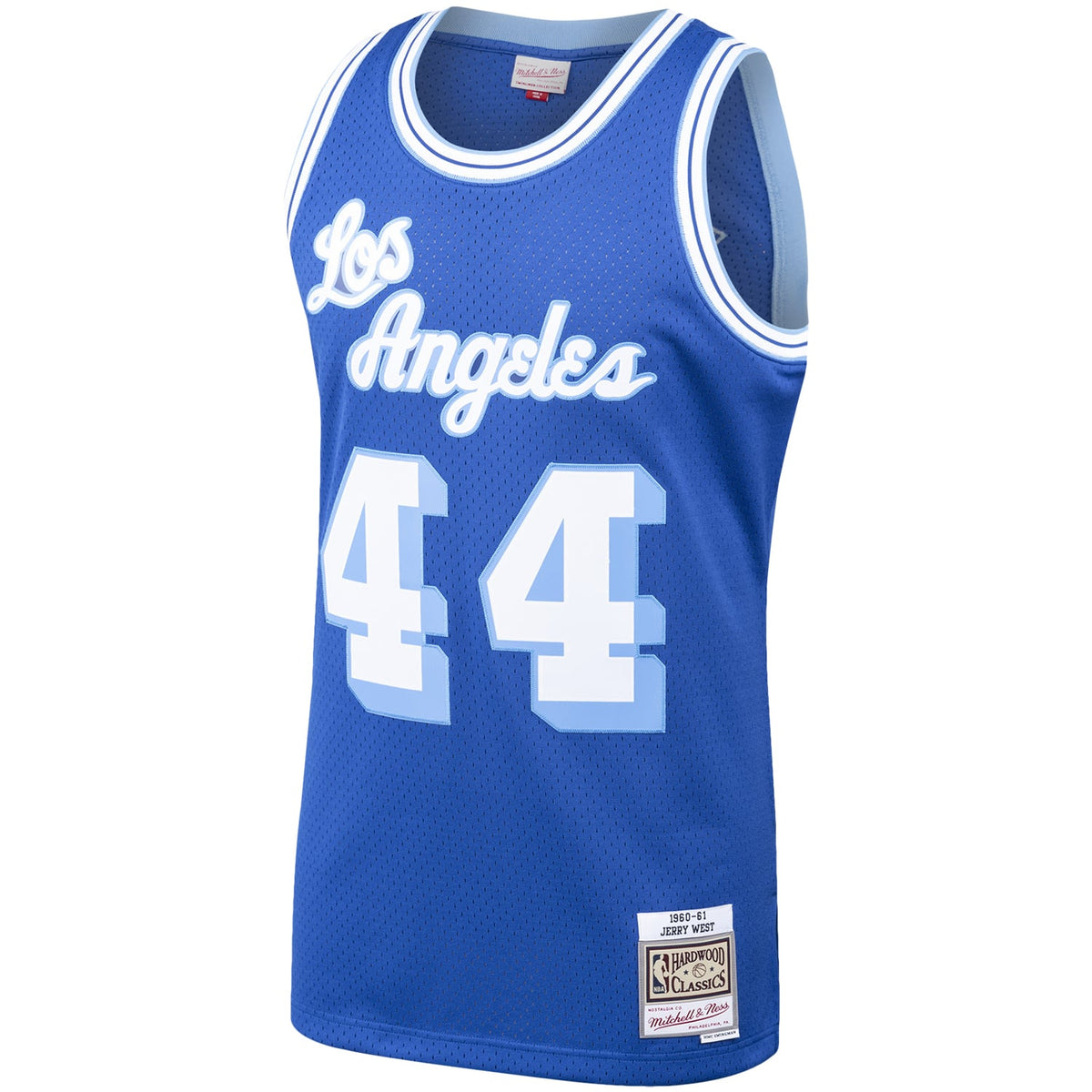 Los Angeles Lakers Jerry West Mitchell & Ness Royal Hardwood Classics Swingman Jersey for Men product image 3, provided for