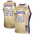 Los Angeles Lakers Kobe Bryant Mitchell & Ness Gold Hall of Fame Class of 2020 #24 Authentic Hardwood Classics Jersey for
