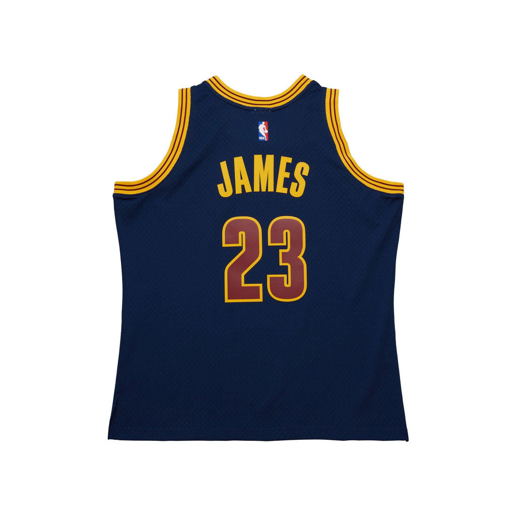 Cleveland Cavaliers LeBron James Mitchell & Ness Navy Big & Tall Hardwood Classics 2008-09 Swingman Jersey for Men product
