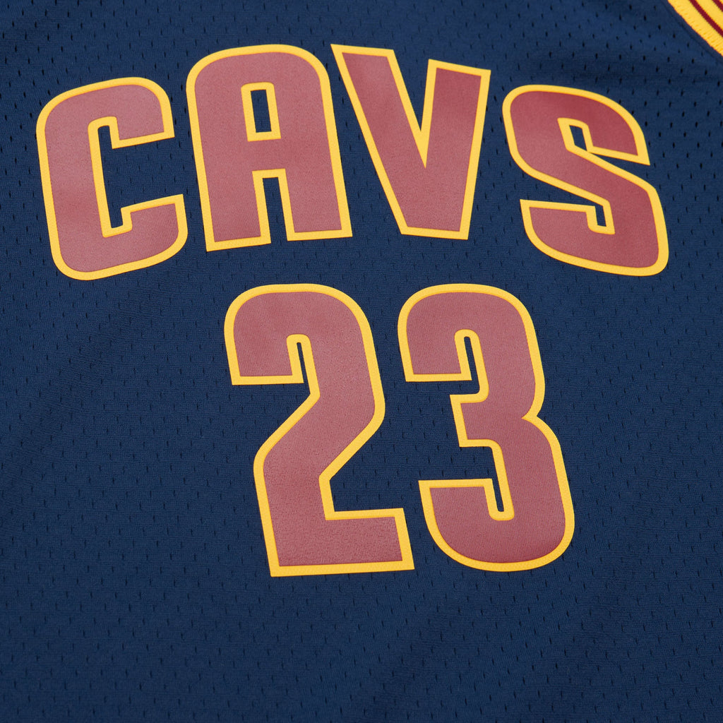 Cleveland Cavaliers LeBron James Mitchell & Ness Navy Big & Tall Hardwood Classics 2008-09 Swingman Jersey for Men product