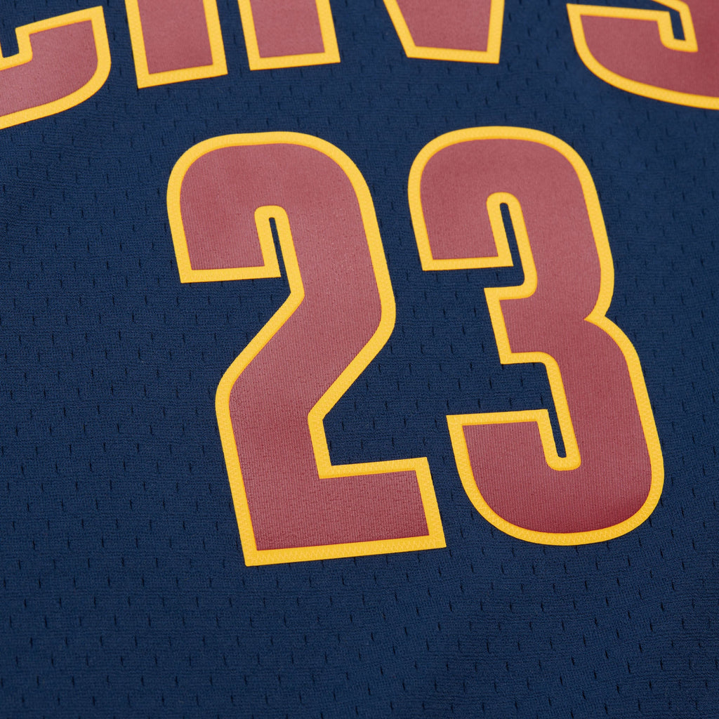 Cleveland Cavaliers LeBron James Mitchell & Ness Navy Big & Tall Hardwood Classics 2008-09 Swingman Jersey for Men product