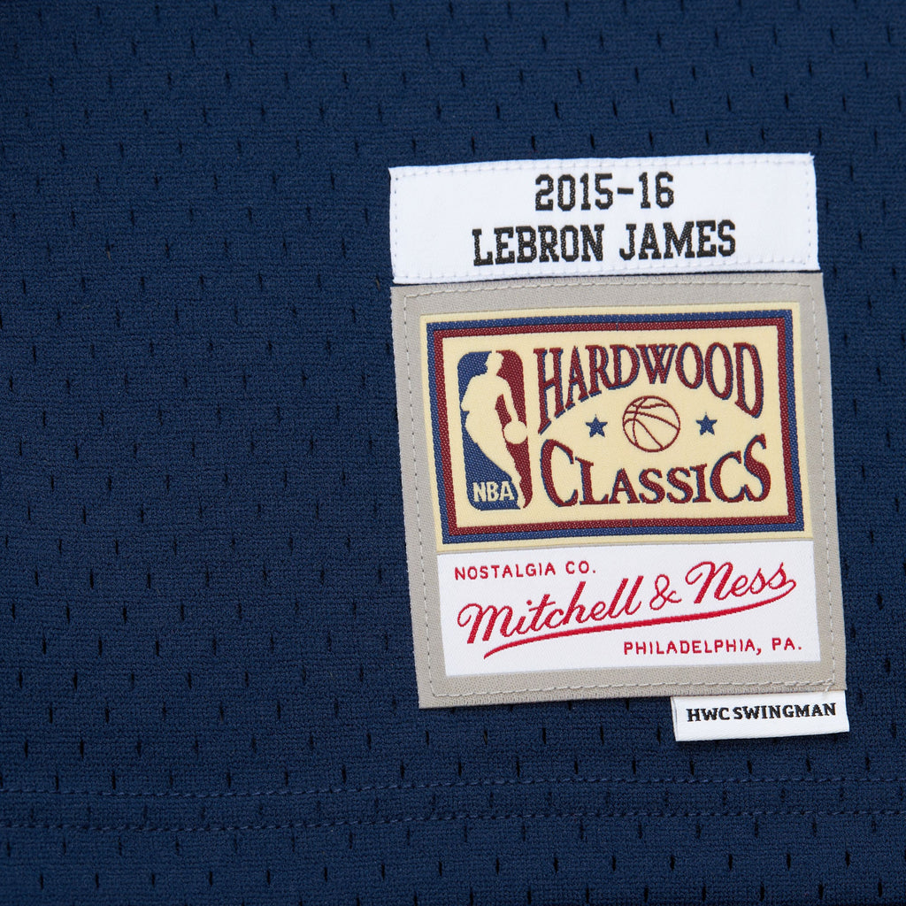 Cleveland Cavaliers LeBron James Mitchell & Ness Navy Big & Tall Hardwood Classics 2008-09 Swingman Jersey for Men product