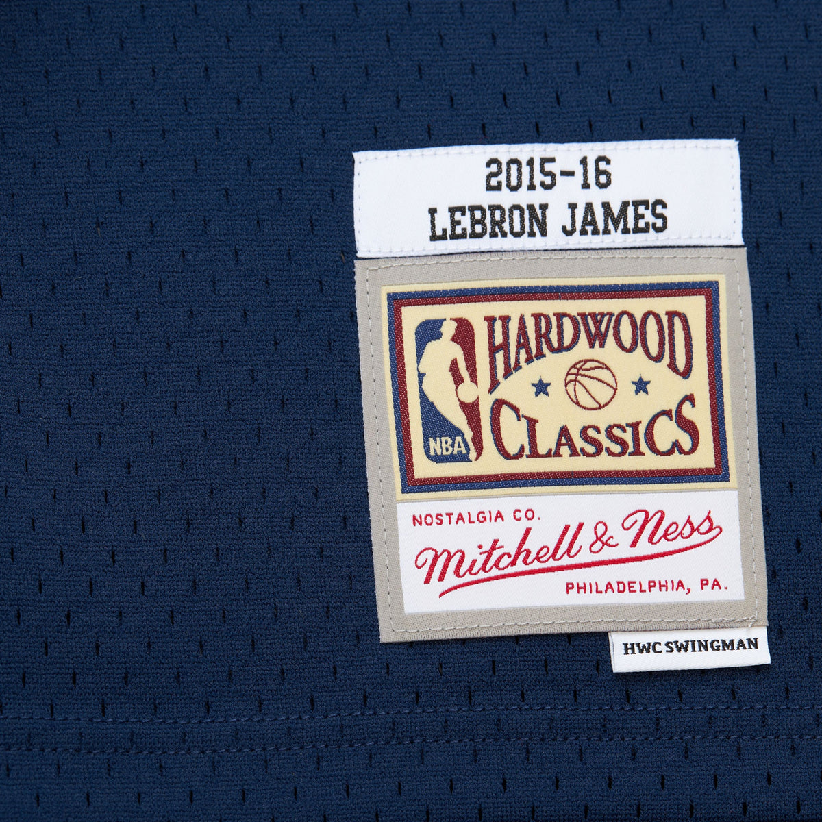 Cleveland Cavaliers LeBron James Mitchell & Ness Navy Big & Tall Hardwood Classics 2008-09 Swingman Jersey for Men product