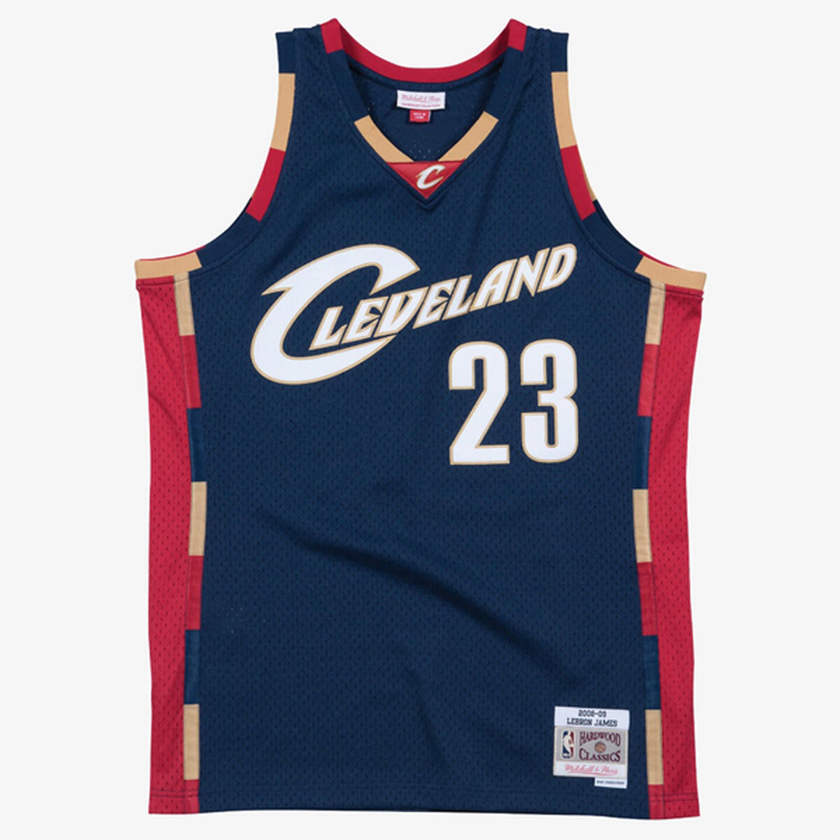 Cleveland Cavaliers LeBron James Mitchell & Ness Navy Hardwood Classics Swingman Jersey for Men product image 2, provided