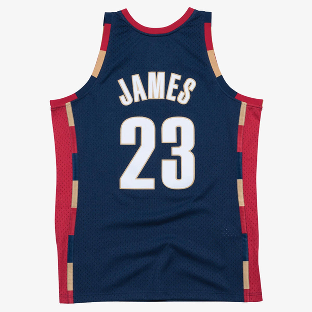 Cleveland Cavaliers LeBron James Mitchell & Ness Navy Hardwood Classics Swingman Jersey for Men product image 3, provided