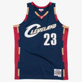 Cleveland Cavaliers LeBron James Mitchell & Ness Navy Hardwood Classics Swingman Jersey for Men product image 1, provided