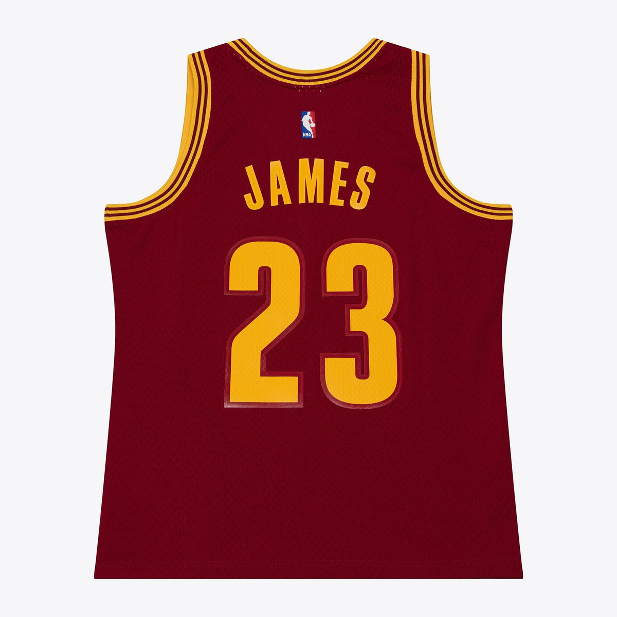 Cleveland Cavaliers LeBron James Mitchell & Ness Wine 2015-16 Swingman Jersey for Men product image 3, provided for visual