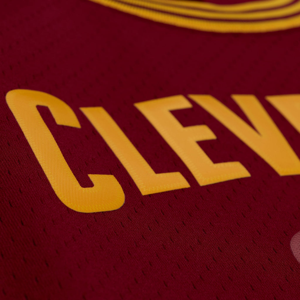 Cleveland Cavaliers LeBron James Mitchell & Ness Wine 2015-16 Swingman Jersey for Men product image 4, provided for visual