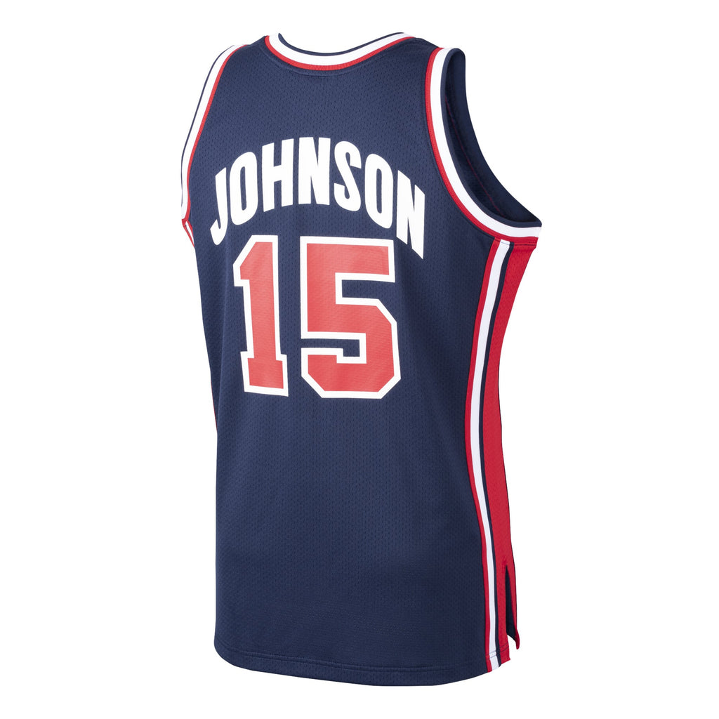 USA Basketball Magic Johnson Mitchell & Ness Navy 1992 Dream Team Authentic Jersey for Men product image 4, provided for