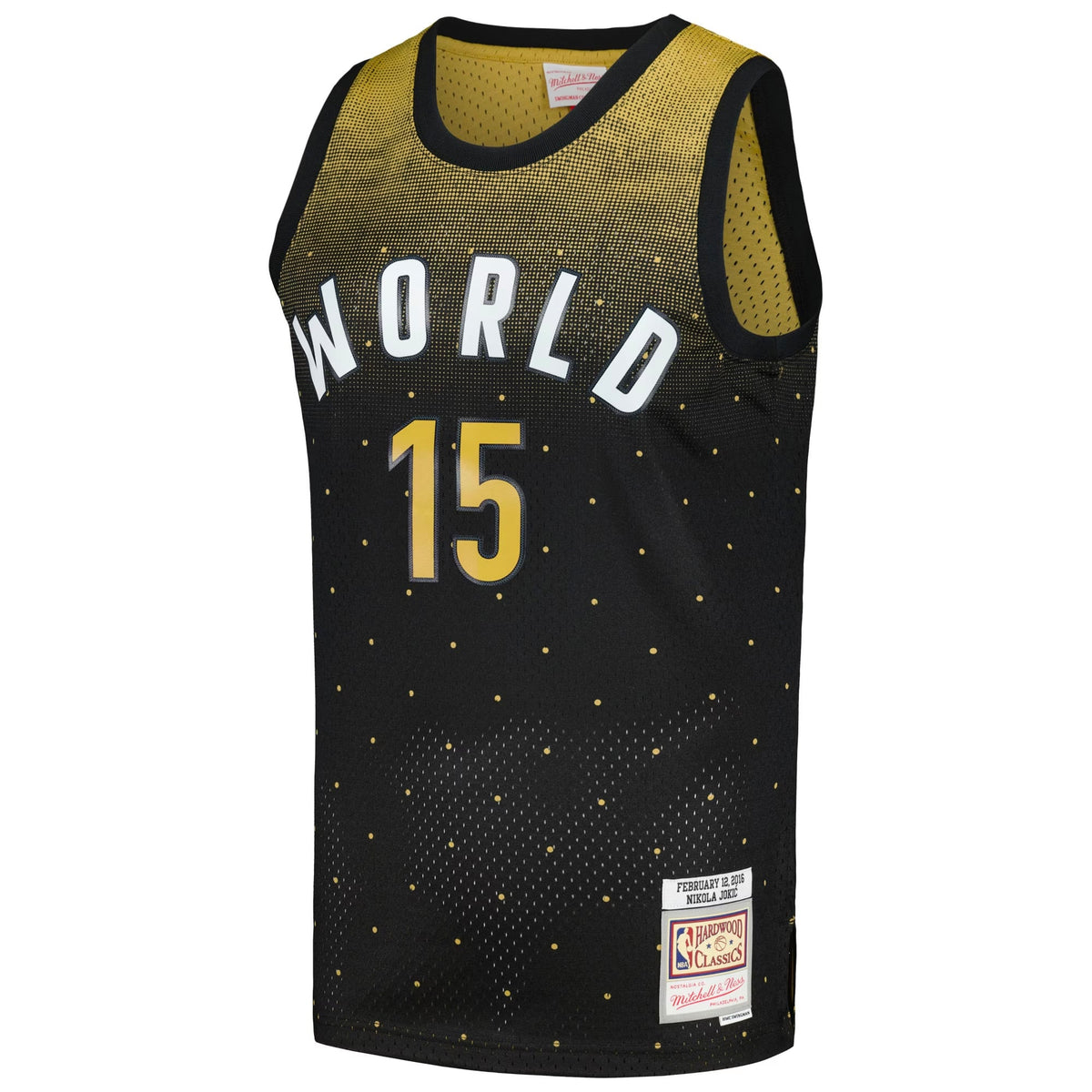 2016 NBA Rising Stars Challenge Nikola Jokic Mitchell & Ness Black Hardwood Classics Swingman Jersey for Men product image