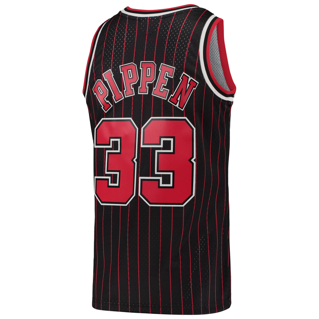 Chicago Bulls Scottie Pippen Mitchell & Ness Black Hardwood Classics Swingman Jersey for Men product image 4, provided for