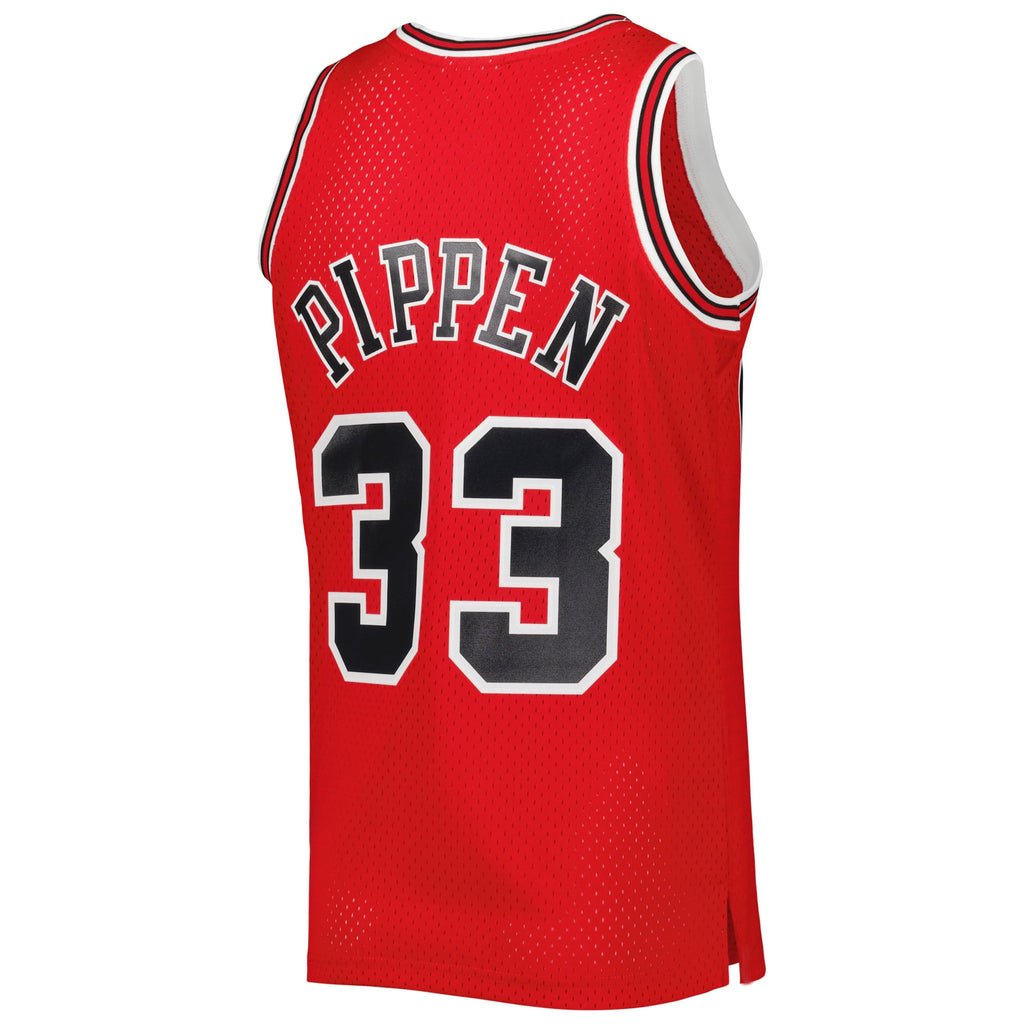 Chicago Bulls Scottie Pippen Mitchell & Ness Red Hardwood Classics 2003-04 Swingman Jersey for Men product image 4, provided
