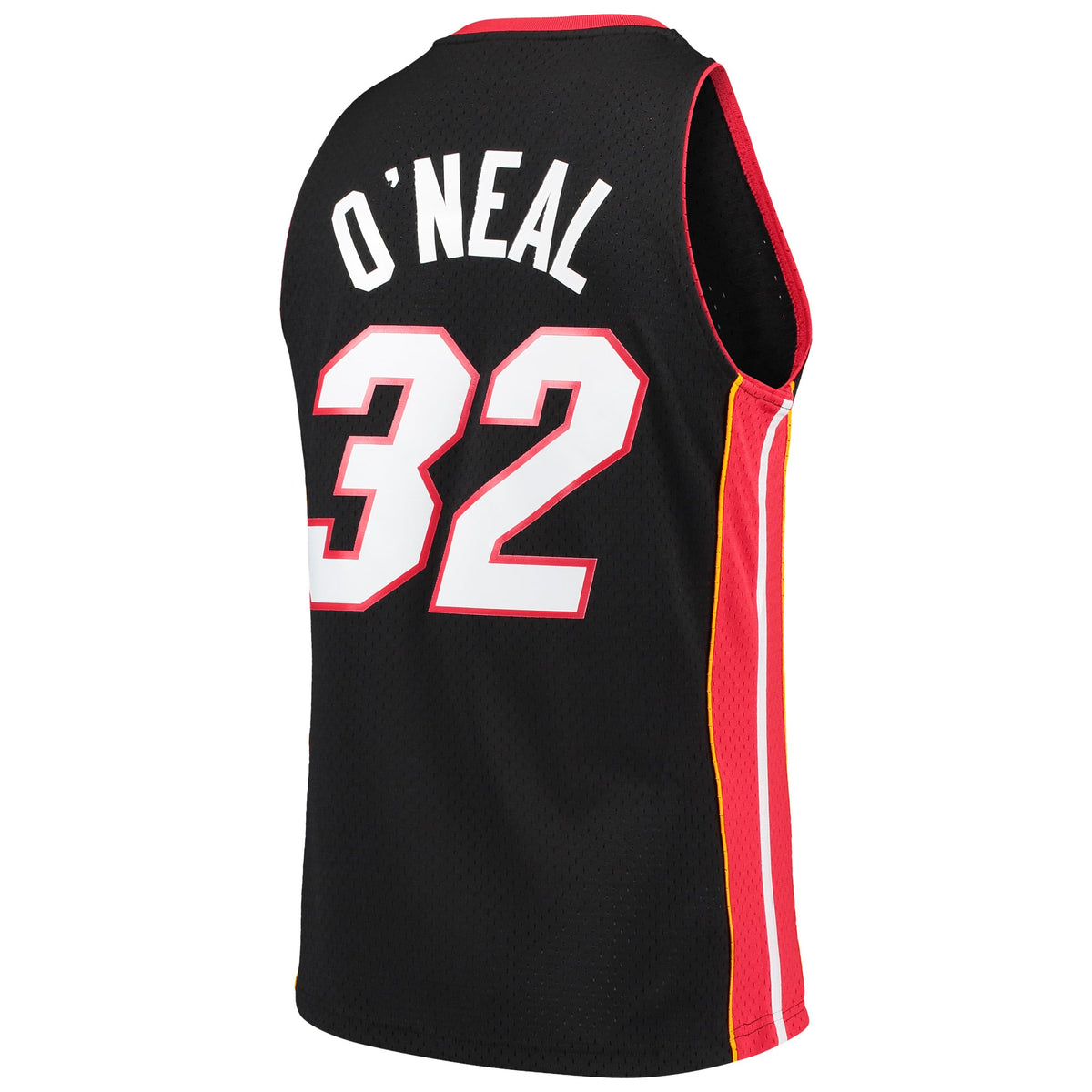 Miami Heat Shaquille O'Neal Mitchell & Ness Black Hardwood Classics Swingman Jersey for Men product image 4, provided for