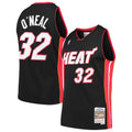Miami Heat Shaquille O'Neal Mitchell & Ness Black Hardwood Classics Swingman Jersey for Men product image 1, provided for