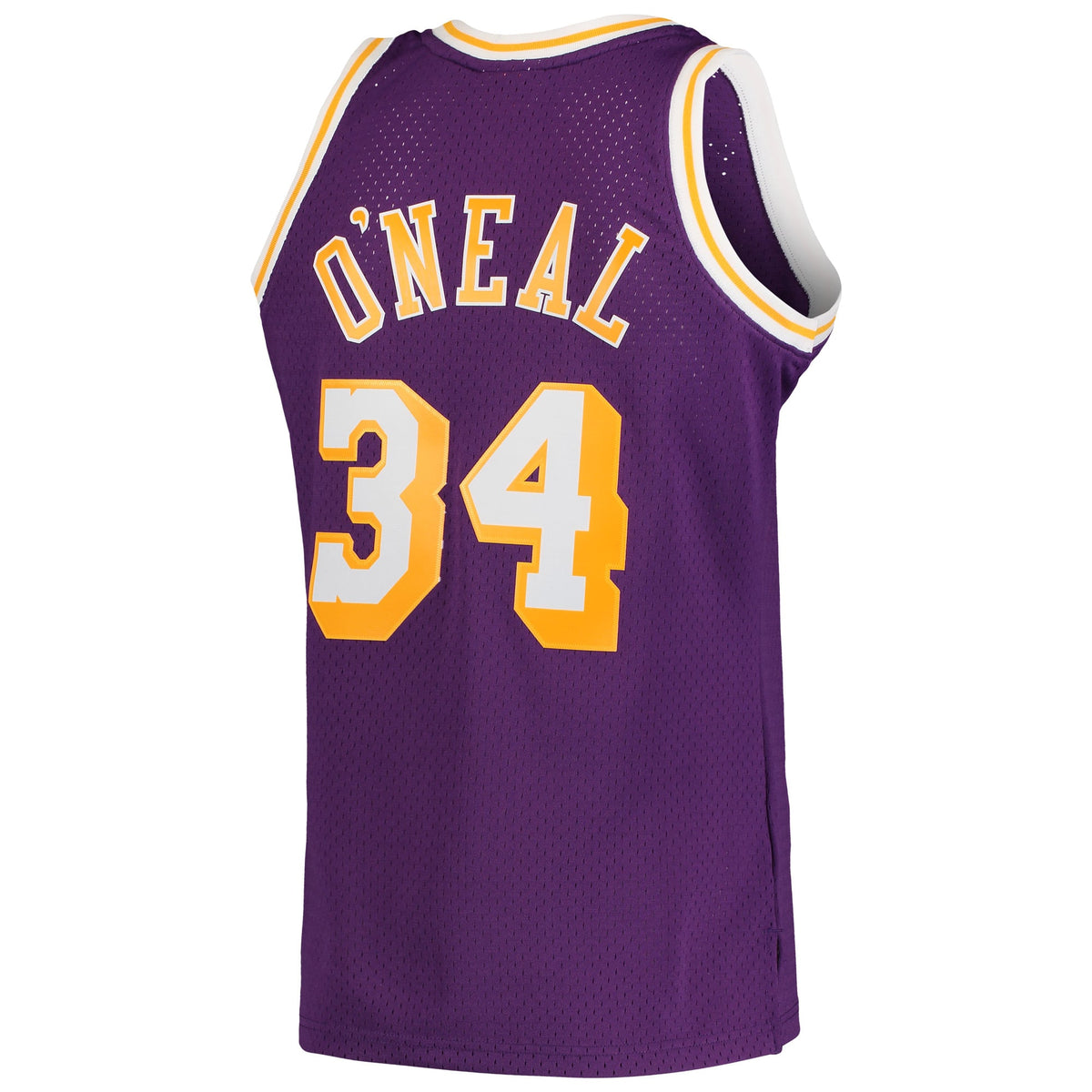 Los Angeles Lakers Shaquille O'Neal Mitchell & Ness Purple Hardwood Classics Swingman Jersey for Men product image 4,