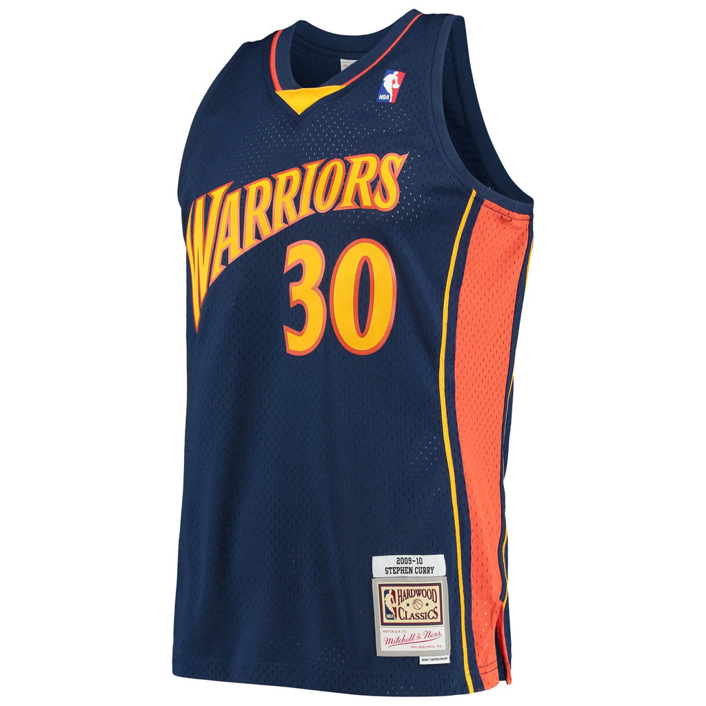 Golden State Warriors Stephen Curry Mitchell & Ness Navy Hardwood Classics Swingman Jersey for Men product image 3, provided