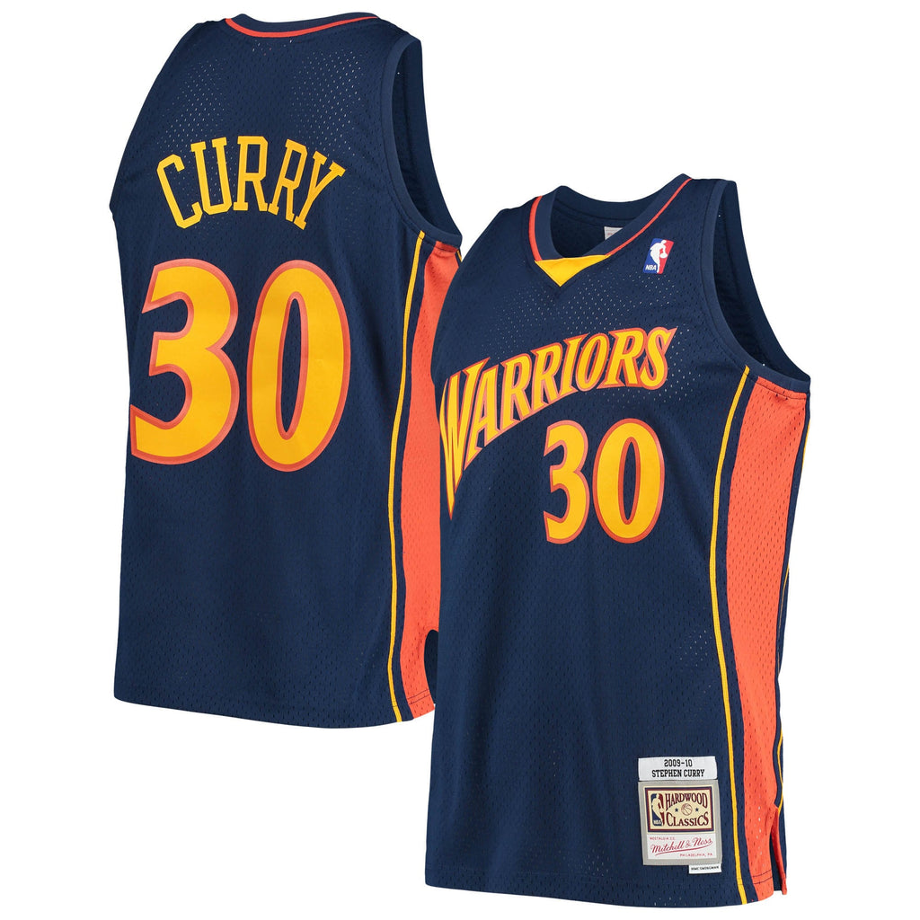 Golden State Warriors Stephen Curry Mitchell & Ness Navy Hardwood Classics Swingman Jersey for Men product image 1, provided