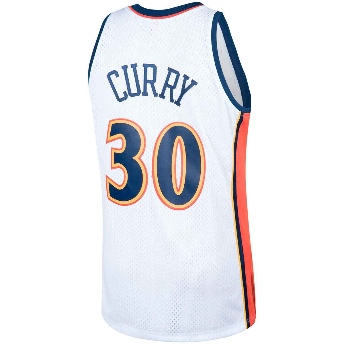 Golden State Warriors Stephen Curry Mitchell & Ness White Hardwood Classics Swingman Jersey for Men product image 4,