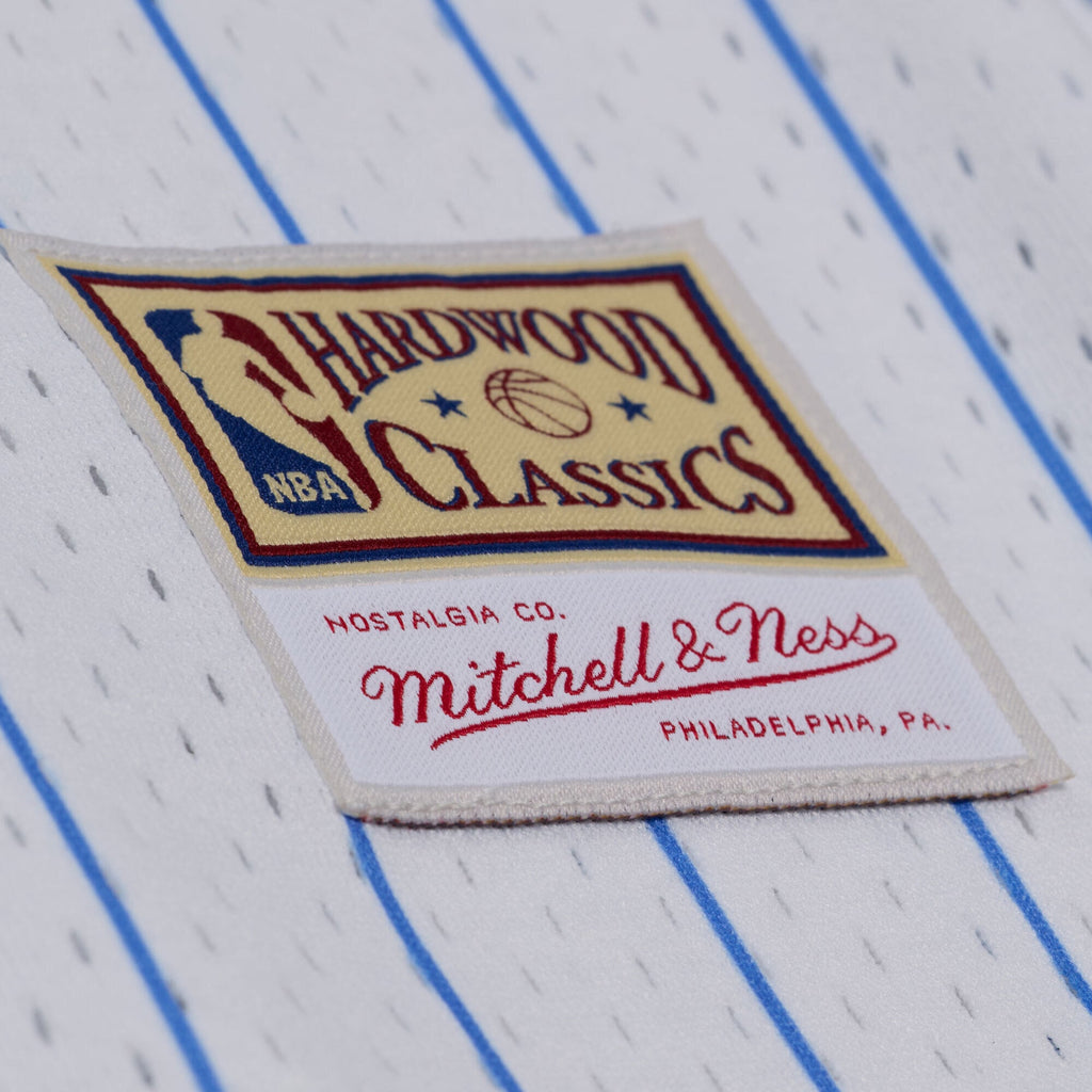 Cleveland Cavaliers Mitchell & Ness White Head Coach Pinstripe Mesh Full-Button Baseball Jersey for Men product image 6,