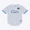 Cleveland Cavaliers Mitchell & Ness White Head Coach Pinstripe Mesh Full-Button Baseball Jersey for Men product image 1,