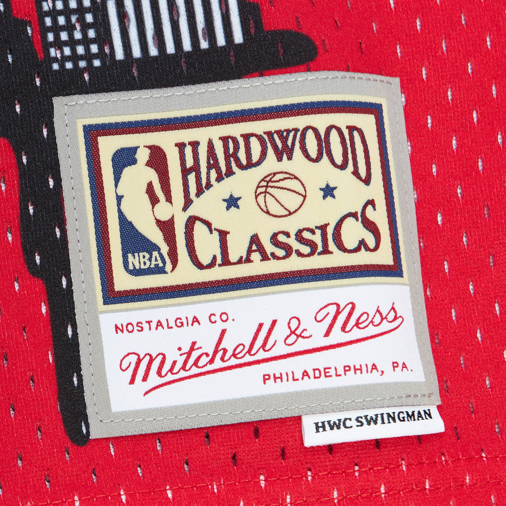 Chicago Bulls Mitchell & Ness x Tats Cru Red Hardwood Classics Fashion Jersey for Men product image 6, provided for visual