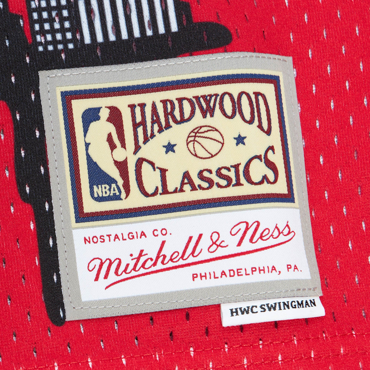 Chicago Bulls Mitchell & Ness x Tats Cru Red Hardwood Classics Fashion Jersey for Men product image 6, provided for visual