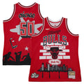 Chicago Bulls Mitchell & Ness x Tats Cru Red Hardwood Classics Fashion Jersey for Men product image 1, provided for visual