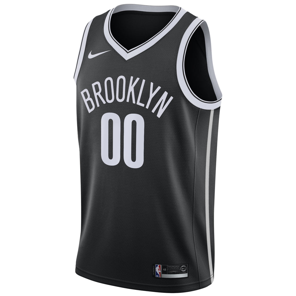 Brooklyn Nets Nike Black Swingman Custom Jersey - Icon Edition for Men product image 3, provided for visual reference and
