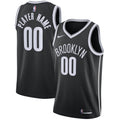 Brooklyn Nets Nike Black Swingman Custom Jersey - Icon Edition for Men product image 1, provided for visual reference and