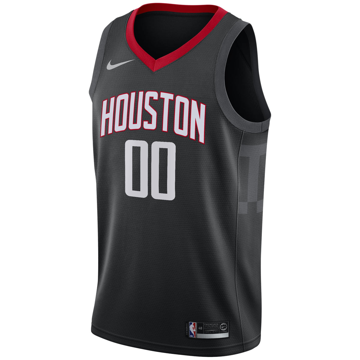 Houston Rockets Nike Black Swingman Custom Jersey - Statement Edition for Men product image 3, provided for visual reference