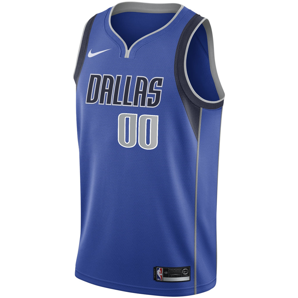 Dallas Mavericks Nike Blue Swingman Custom Jersey - Icon Edition for Men product image 3, provided for visual reference and
