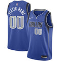 Dallas Mavericks Nike Blue Swingman Custom Jersey - Icon Edition for Men product image 1, provided for visual reference and