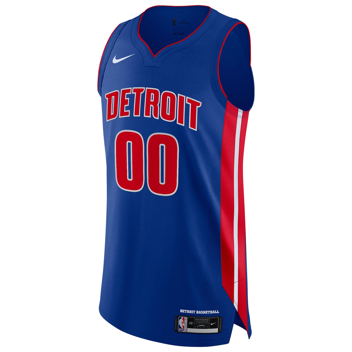 Detroit Pistons Nike Blue Authentic Custom Jersey - Icon Edition for Men product image 3, provided for visual reference and