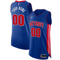 Detroit Pistons Nike Blue Authentic Custom Jersey - Icon Edition for Men product image 1, provided for visual reference and