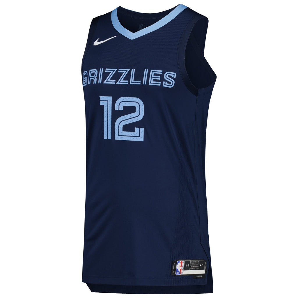 Memphis Grizzlies Ja Morant Nike Navy Authentic Jersey - Icon Edition for Men product image 3, provided for visual reference