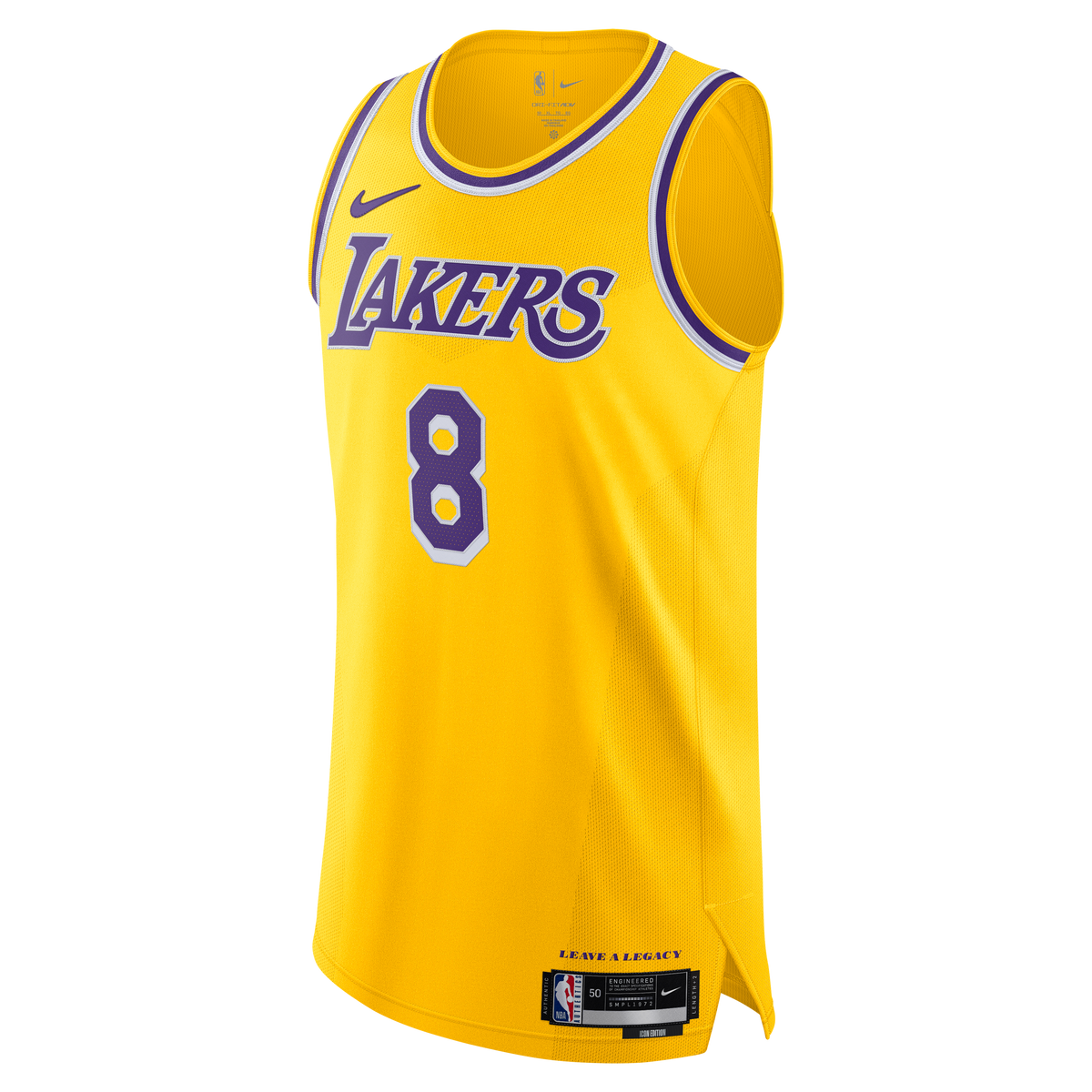 Los Angeles Lakers Kobe Bryant Nike Gold 'Leave A Legacy' Authentic Jersey - Icon Edition for Men product image 3, provided